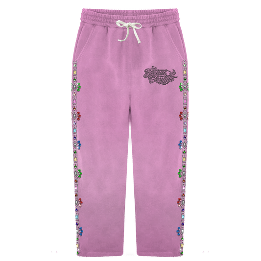 GLOBAL CONFLICT RHINESTONE 💎 SWEATPANTS